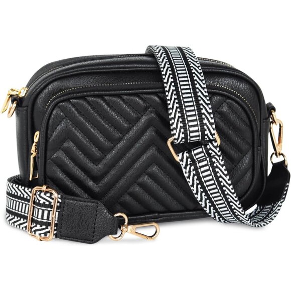 Crossbody Bag Women Vegan Leather Small Space Saver Stylish Travel Purse - Picture 7 of 7